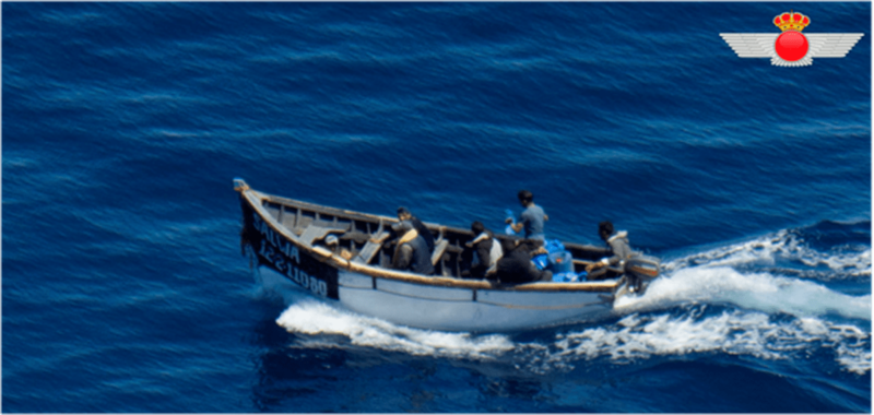 Una de las embarcaciones socorridas este domingo (Foto TA)
